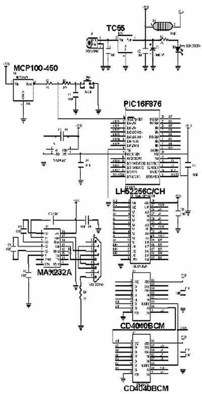 圖1、圖2、圖4和圖5中布線的電路原理圖