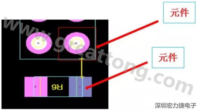 PCBA DFM問題實例2：元件距離太近，組裝干涉 