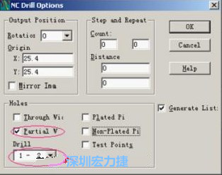 轉(zhuǎn)完Gerber后，接著還需轉(zhuǎn)鉆孔，通孔和盲、埋孔的轉(zhuǎn)法有所不同，轉(zhuǎn)通孔只須點擊Add，在彈出的窗口Document Name輸入文件名